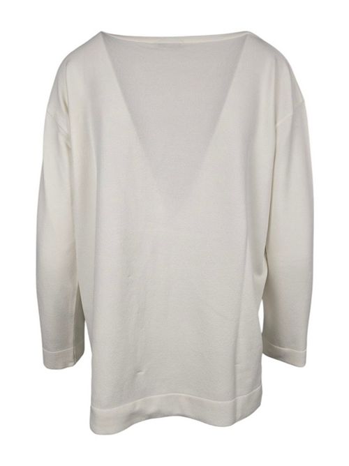 women's white elite sweater Base Milano | B1579-694002